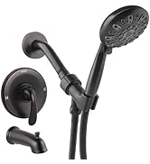 WRISIN Oil Rubbed Bronze Shower Faucet Set with Tub Spout, Bathtub Shower Faucet Set, Shower Valv...