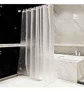 Bostofy Heavyweight 8G Bathroom Shower Stall Curtain Liner, 72' W x 72' H Waterproof, Shower Curt...