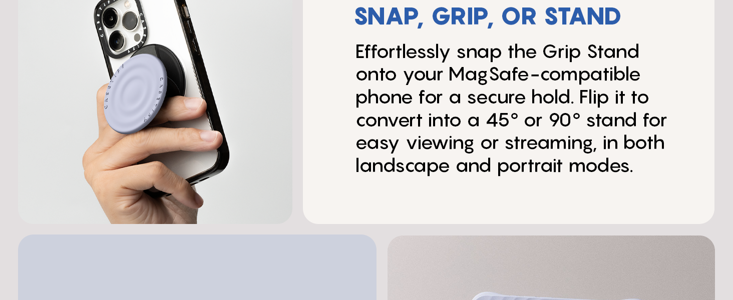CASETiFY Snappy Ripple Grip Stand Compatible with Magsafe