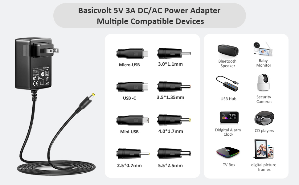 5V 3A AC Adapter
