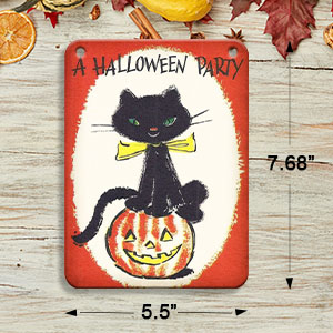 Halloween Party Decorations,Trick or Treat Sign Banner,Vintage Halloween Decorations Pumpkin