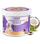 HICC PET Eyes Wipes for Dogs & Cats - Gently Remove Tear Stain, Eye Debris, Discharge, Mucus Secr...