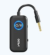 YMOO B06T2 Airplane Bluetooth Adapter to 2 Headphones, Bluetooth Transmitter Receiver for TV with...
