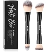 DUcare Makeup Brushes Duo End Foundation Contour Powder and Buffer Brush Bronzer Double Makeup Br...