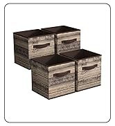 Sorbus Foldable Storage Bins - 11 Inch Sturdy Collapsible Fabric Storage Cubes with Handle - 4 Ba...