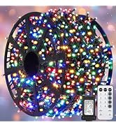 Weillsnow 328 FT 1000 LED Christmas Lights, 8 Lighting Modes with Remote & Timer Christmas Tree L...