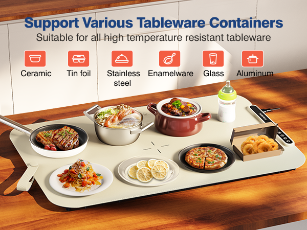 iTRUSOU Silicone Food Warming Mat BW701 Suitable for different tableware