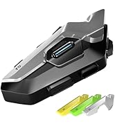 Fodsports T5 Motorcycle Bluetooth Headset with Music Sharing, 2 Riders Helmet Intercom Communicat...