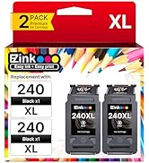 240XL Black Ink Cartridge Replacement for Canon MG3600 Ink Cartridges for 240 XL PG-240 PG-240 XL...