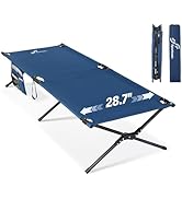 Sportneer Camping Cot, Military Cot Portable Camping Cots for Sleeping 78.3"x28.7"x14.6" Heavy Du...