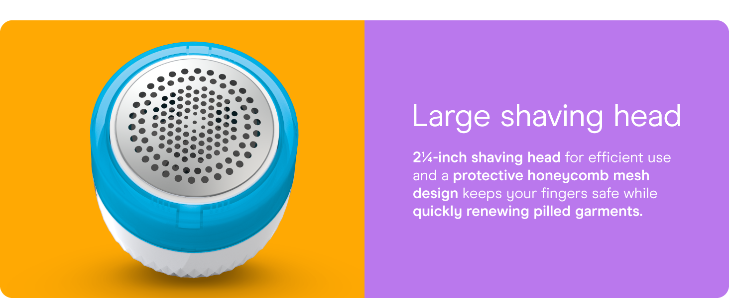 Conair fabric shaver sweater lint depiller defuzzer clothing adjustable large head revive furniture