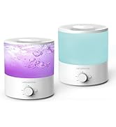 MegaWise Cool Mist Humidifiers for Babies, Bedroom, Nursery, Home and Office | Super Quiet Ultras...