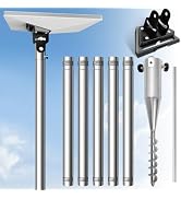 Starlink Mini Pole Mount, with 0-30° Adjustable Starlink Pipe Adapter, 9ft Starlink Ground Pole M...