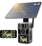 FKPCAM Trail Camera Cellular Solar,Built-in SIM Card 4G LTE Game Camera with Night Vision + 7500m...