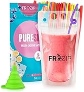 Frozip 50pcs 16oz Drink Pouches for Adults - Drink Pouches with Straws x50 & Funnel - Resealable ...