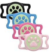 ZiperTag Dog Airtag Holder, Airtag Dog Collar Holder Waterproof,4 Pack Silicone Air tag Holder fo...