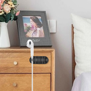 Nightstand cable clips
