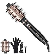 slopehill High Speed Hair Blow Dryer Brush,6X Ultra-Fast Drying All in One Ionic Hot Air Brush Ad...
