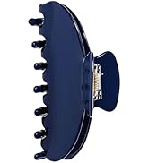 OideGuiing Durable Acetate Hair Clips - 4-Inch Dark Blue Claw Clips for Fine and Thick Hair (Dark...