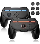 Joy-Con Grips for Nintendo Switch 2 (2025), 2 Pack Joycon Accessories for Multiplayer Game Friend...