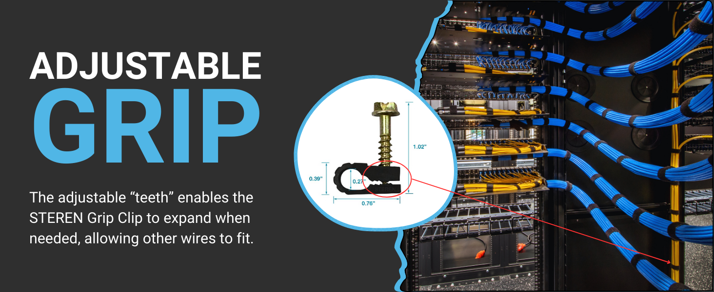 flexible enough to gently grip the cords without damaging to the wires