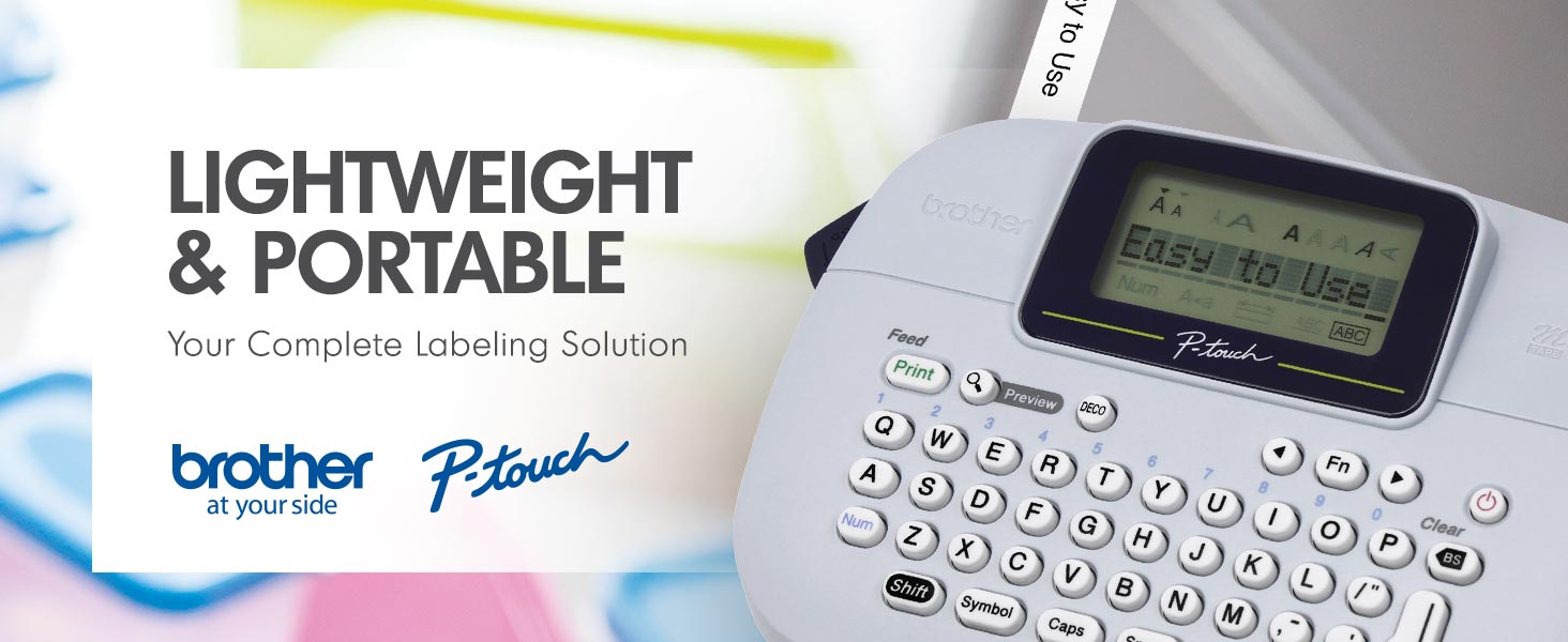Lightweight & Portable: Your complete labeling solution