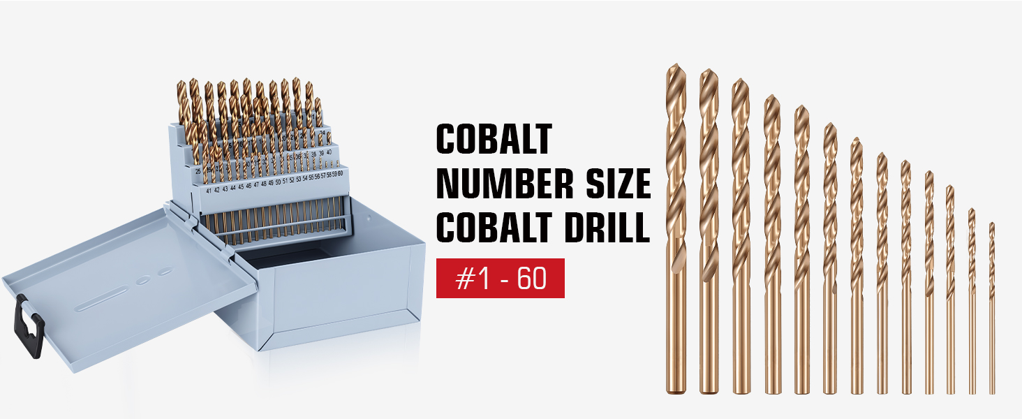 cobalt drill bit set