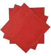 Surprisist 240 Count Dinner disposable Napkins Paper Red Napkin for Cocktail Birthday, Wedding, P...