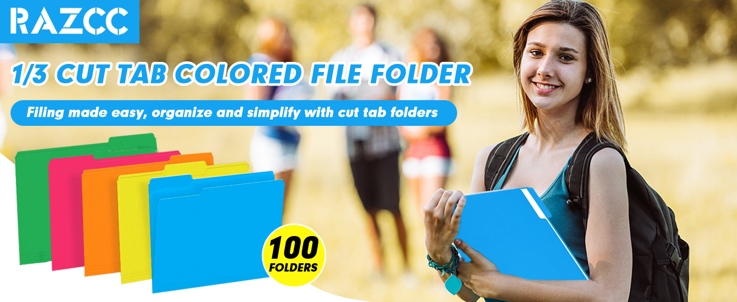 1/3 cut file folder