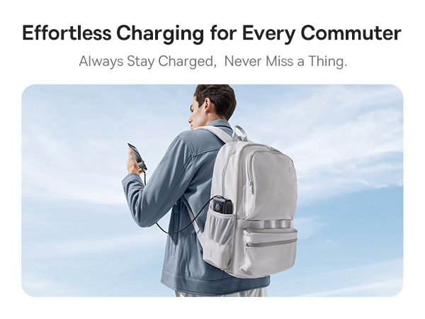 Portable Charger with Retractable USB C Cable