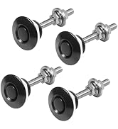 Gasedin 4 PCS Car Hood Pins, 1.2 Inches Push Button Bonnet Aluminum License Plate Locking Clips, ...