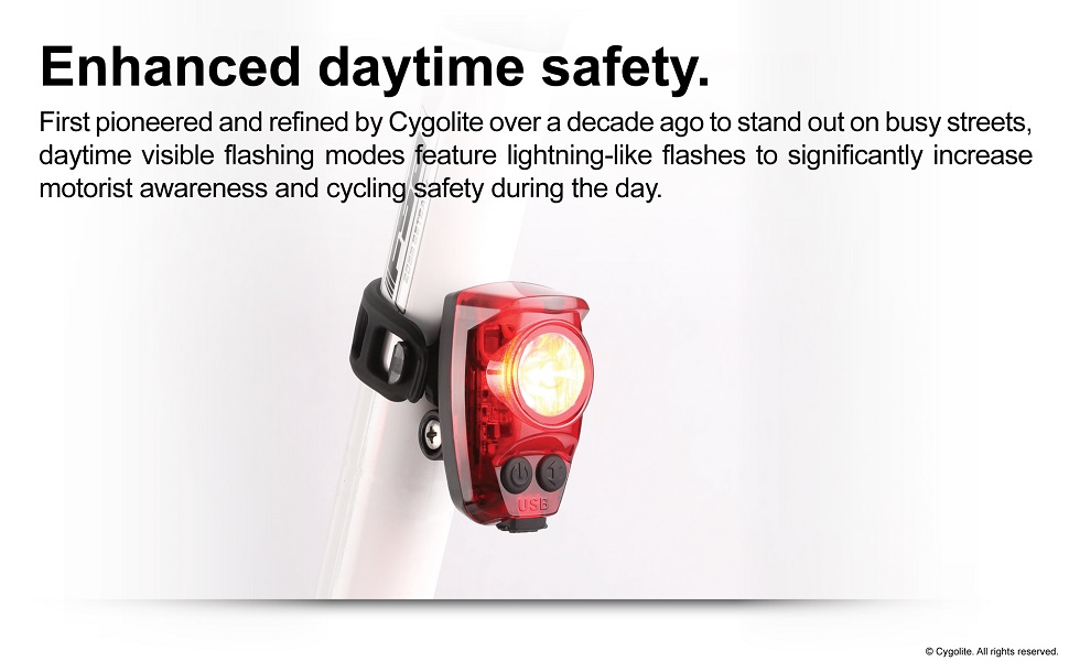 USB LED bicycle tail light