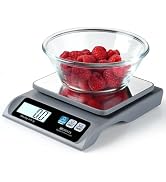 BOMATA 0.1g/ 13lb Food Scale, Digital Kitchen Scale with Removable Stainless Steel Pan, Backlit L...