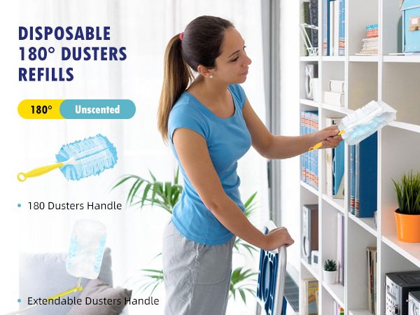 30 Count Duster Refills Compatible with Swiffer Dusters