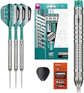 Target Darts Hydro Steel Tip Dart Set, 21G/22G/23G/24G/25G/26G (Barrel 01/02/03) | 90% Tungsten D...