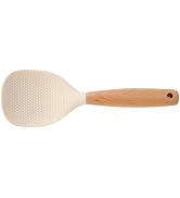 Cream Coloured Standing Silicone Rice Spoon Paddle, Household Rice Shovel Heat Resistant Anti-sca...