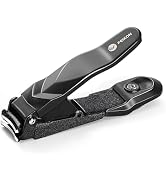 FEIXON Nail Clippers for Men Women with Catcher,Heavy Duty No Splash Ultra Sharp Fingernail Clipp...