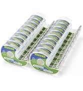 JEFURE 18 Packs Invisible Tapes with Refillable Dispensers, Transparent Tapes, 0.7" x 1000in,Tape...