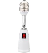 Light Socket Extender, E26 to E26 Bulb Splitter, 360° Adjustable Light Bulb Extension Socket, Lam...