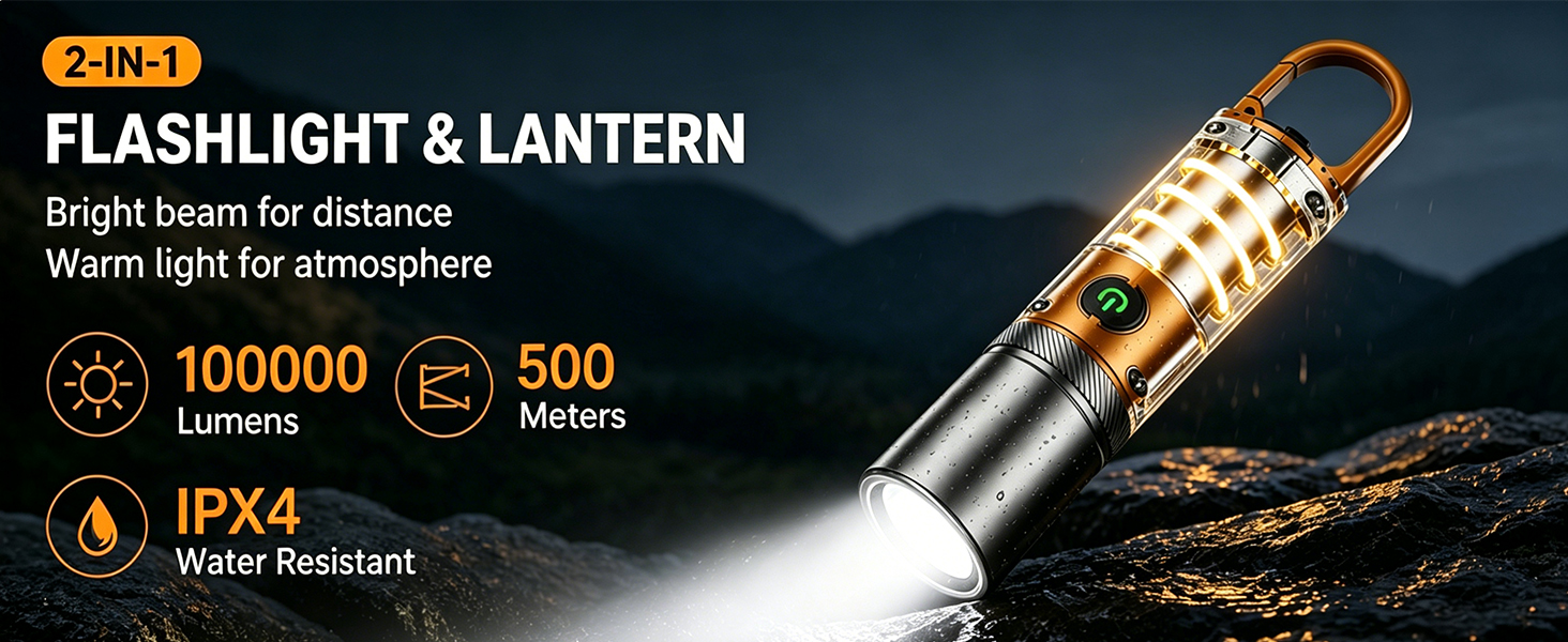 High Lumens Rechargeable Flashlights