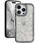 EYZUTAK for iPhone 16 Pro Max Case, Luxury Bling Shiny Glitter Sequin Phone Case with Sparkly Cry...