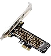 WLGQ NVMe M.2 SSD to PCIe X1 Adapter Card, PCIe Express Expansion Card with Low Profile Bracket