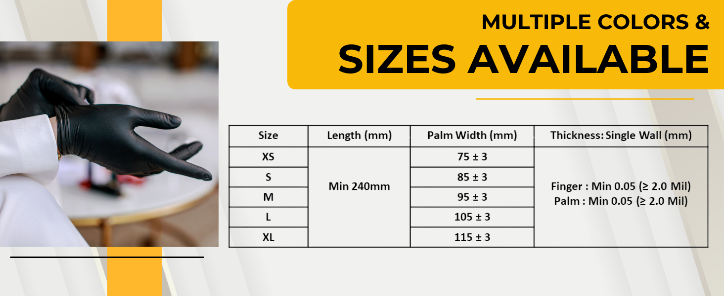 Nitrile Gloves Black