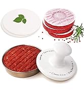 Meykers Burger Press 5 inches Hamburger Press Patty Maker | Patty Press Burger Mold Ring with 100...