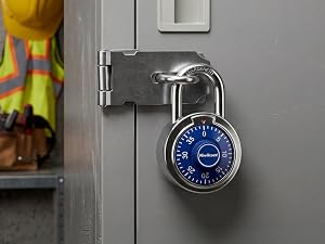 Padlock on locker
