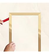 Mirror Gold Molding Trim (16.4ft x 0.8inch) Peel and Stick Trim Glossy Finish Self-Adhesive Stain...