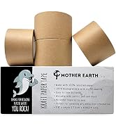MOTHER EARTH Kraft Paper Tape 2.8" x 44 yds (132ft) for Packaging & Masking | Easy-to-Tear & Writ...