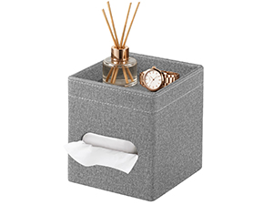 Square Leather Tissue Box Cover
