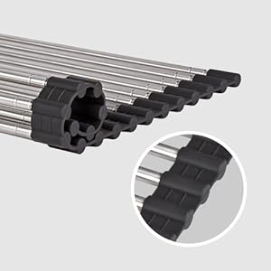 Telescopic Roll Up Dish Drying Rack