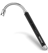 RAYONNER Lighter Electric Candle Lighter Rechargeable USB Lighter Long Flexible Neck (Black)